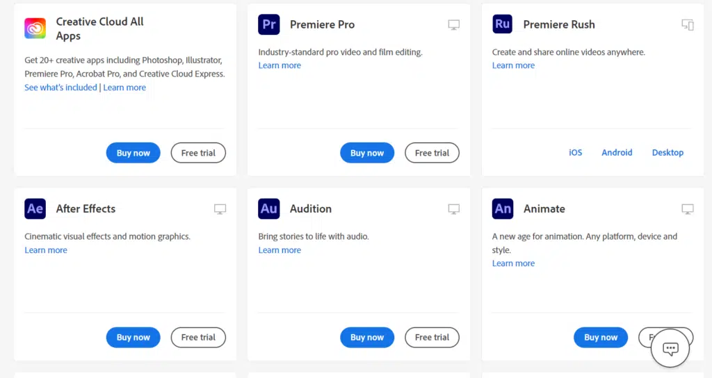 Adobe Premiere Pro and After Effects