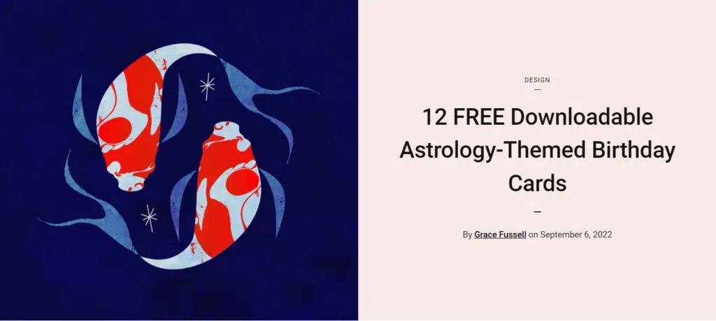 Astrology Themed Cards