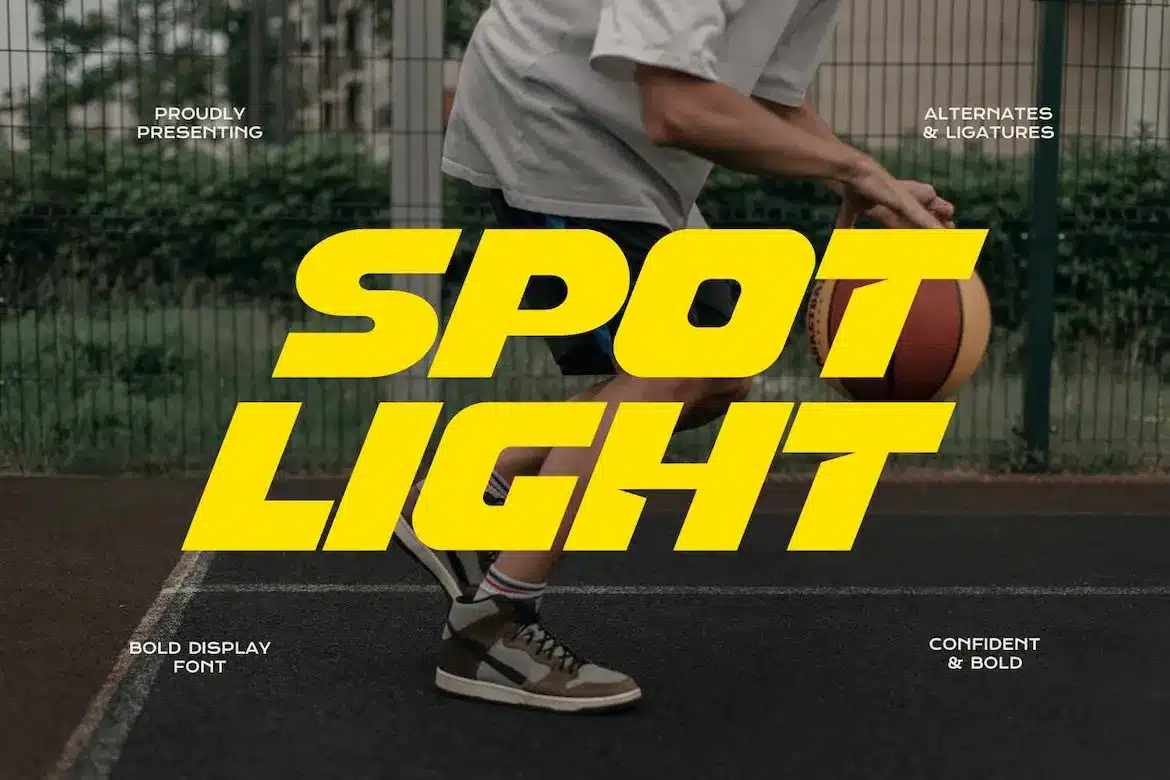 A bold display Basketball Font