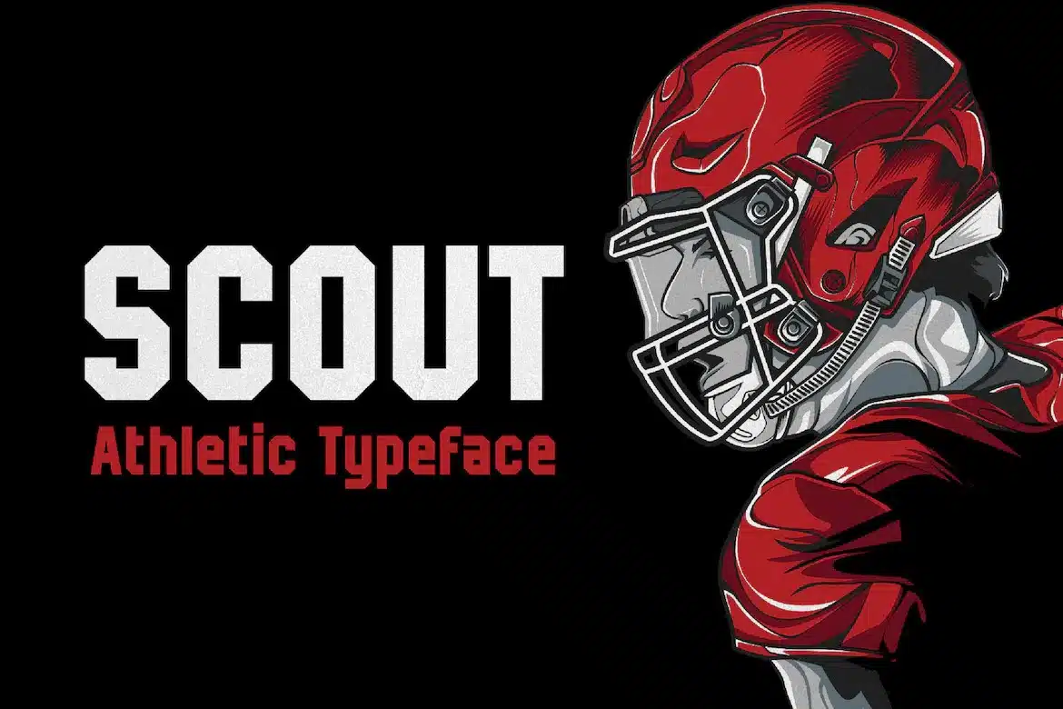 An athletic Basketball Font