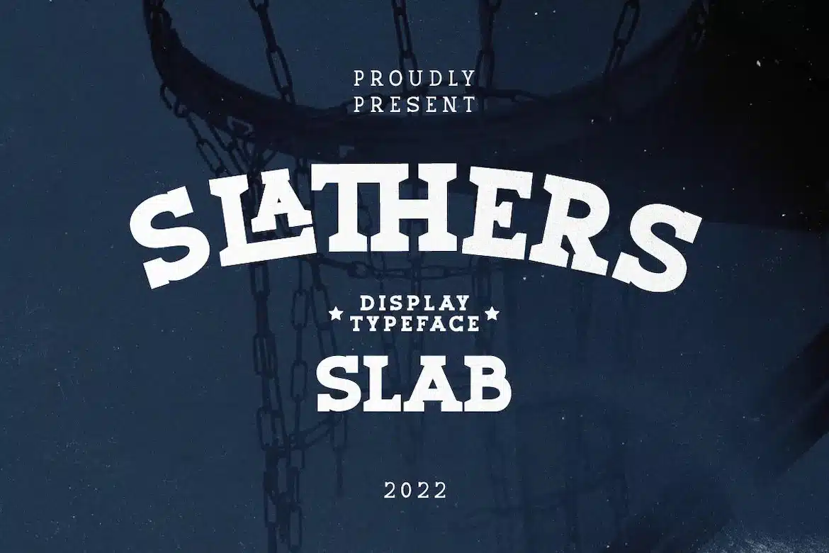 A slab Basketball Font