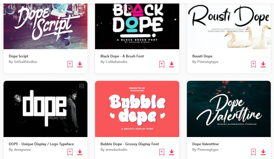 Best Dope Fonts