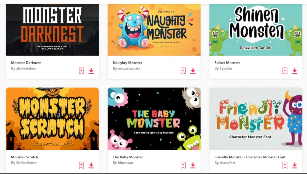 Best Monster Fonts