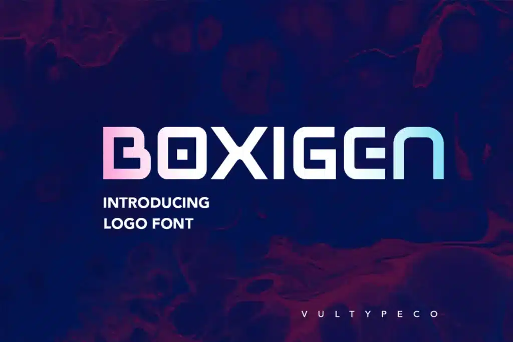 BOXIGEN - Tech Font