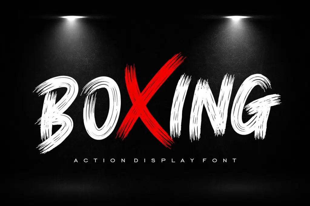 Boxing - Action Display Font