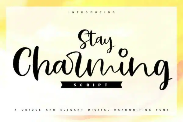 A unique and elegant digital handwriting font