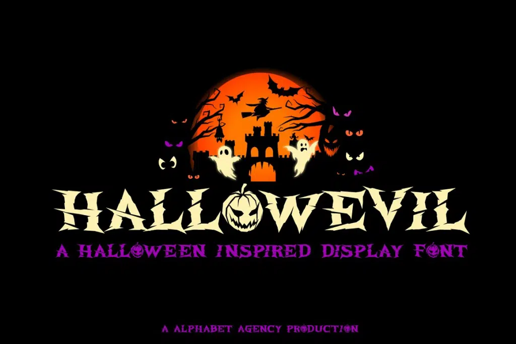 HALLOWEVIL FONT