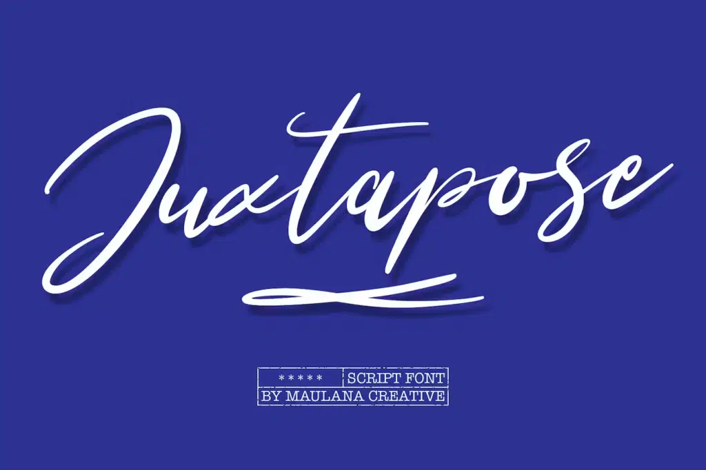Juxtapose Script Font