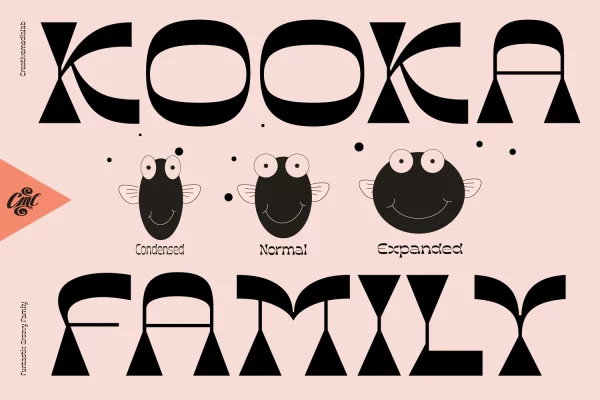 Kooka Font - Fun groovy family