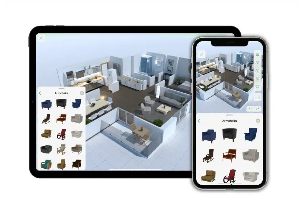 Layout and design of planner 5d