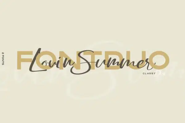 Lovin Summer - Font Duo