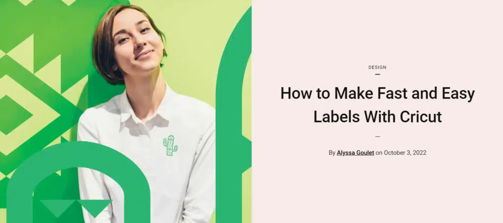 Cricut Label Ideas