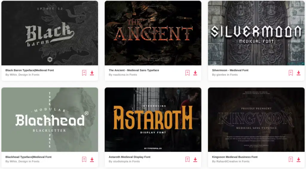 best medieval fonts