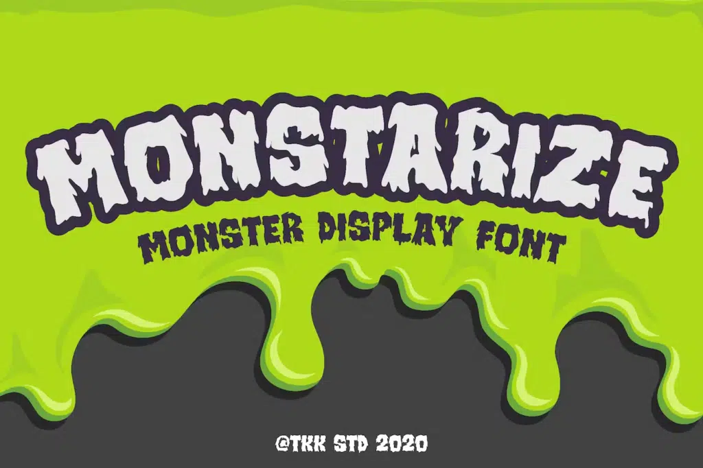 Monstarize - Horror Spooky Gaming Font