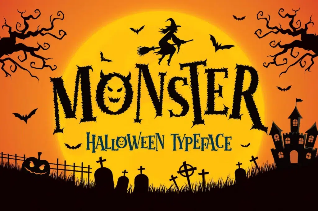 Monster - Halloween Typeface Font