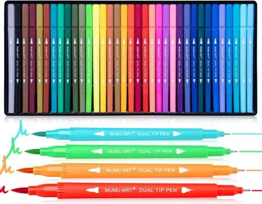 Mumu adult coloring markers