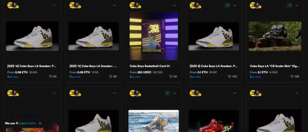 NFT Sneakers on Rarible