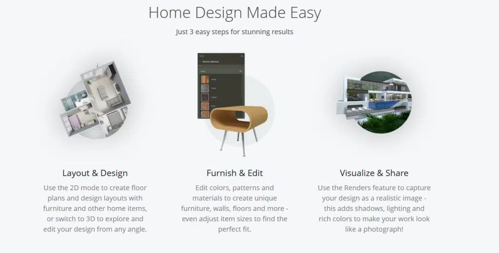 Steps to designing in planner 5d
