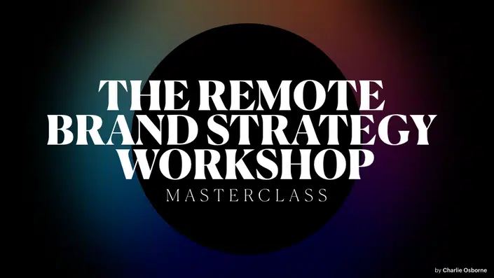 Remote brand strategy workshop masterclass
