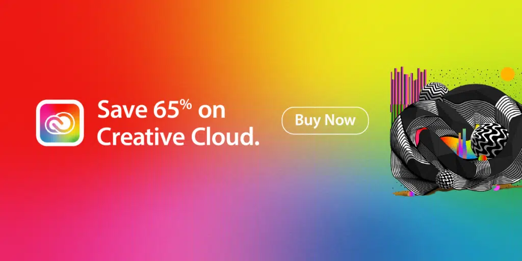 Save 65% on Adobe Creative Cloud