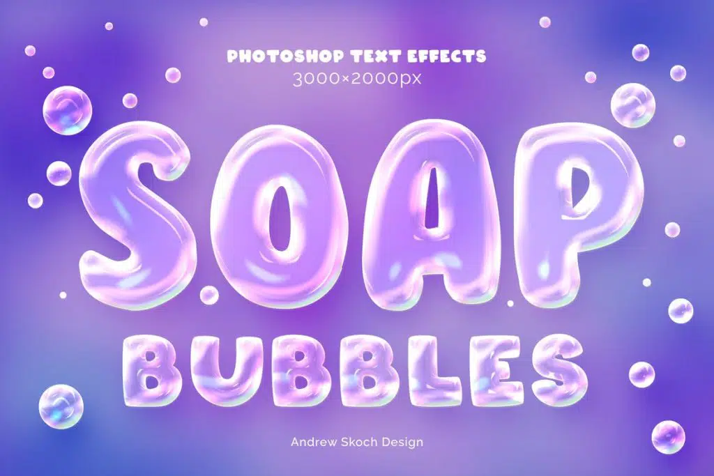 Soap Bubbles Text and Logo Effect