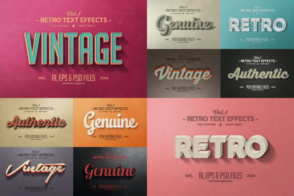 Vintage Text Effects Vol.1Vintage Text Effects Vol.1