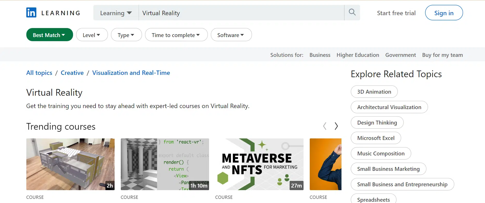 Virtual Reality Courses for Beginners & Experts